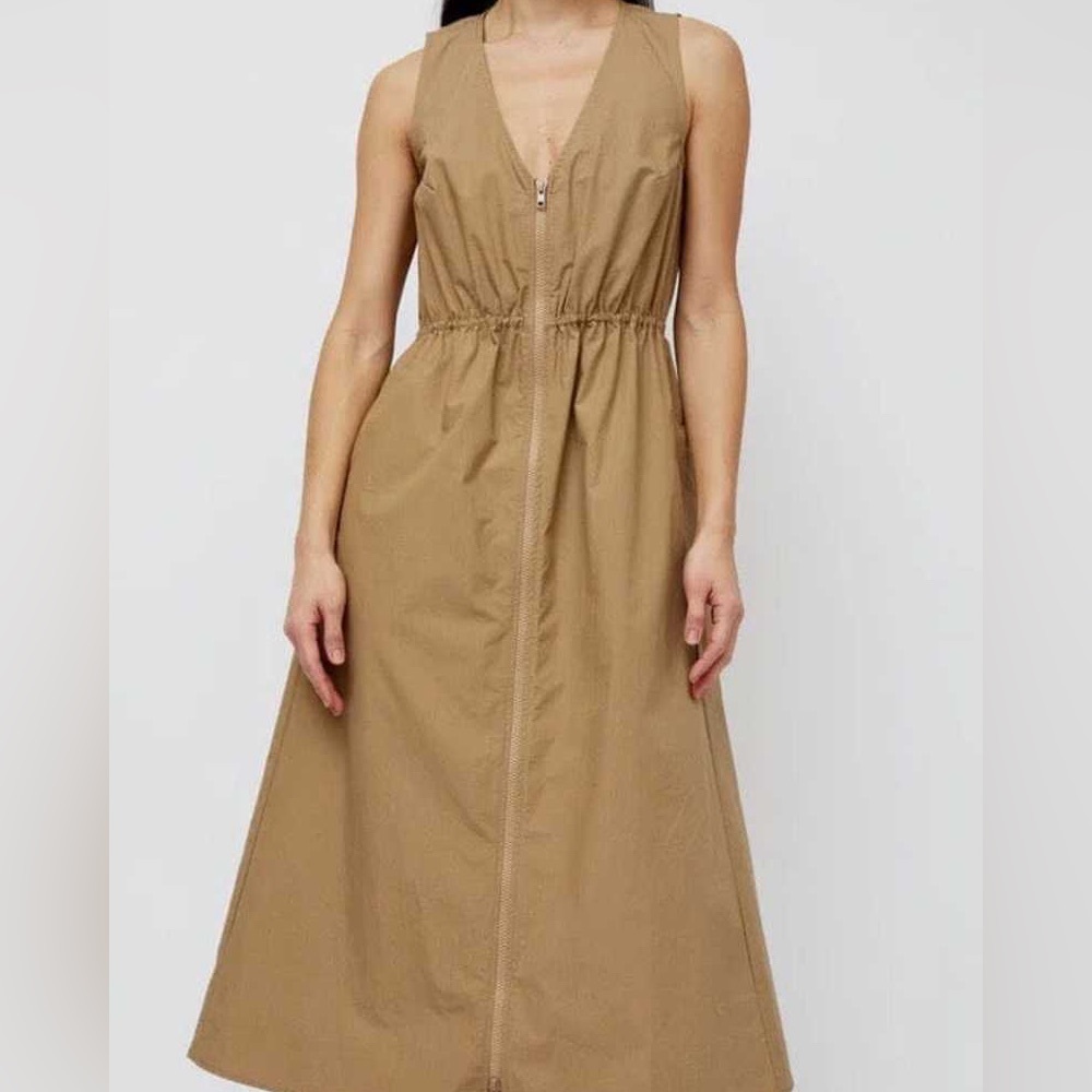 No. 6 Tan Mercer Midi Dress New with Tags - Picture 2 of 6